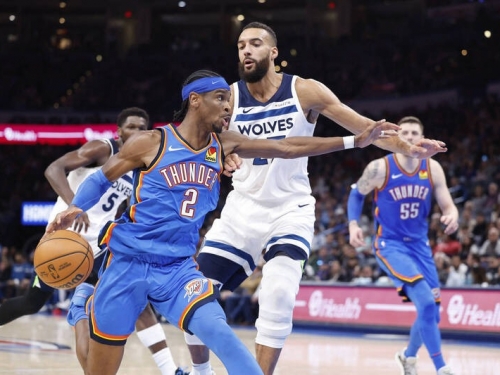 NBA》SGA近5場3度飆40分 雷霆逆轉勝灰狼奪12連勝平隊史