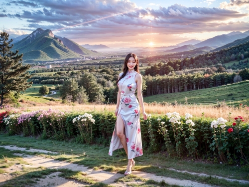 Cheongsam & Nature