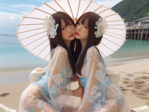 Romantic Collection - Beach Yukata (1) Double