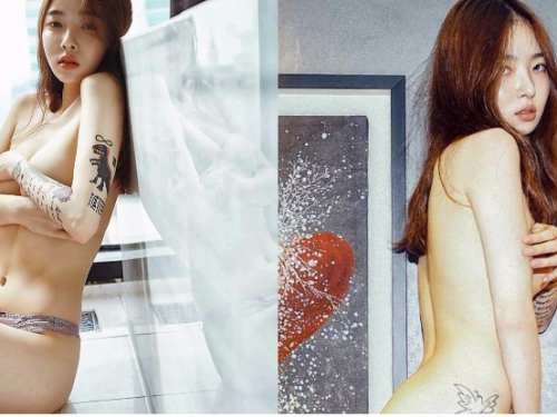 狂！正妹刺青師「火辣待客」好有一套，私下「裸身」展現美體藝術！