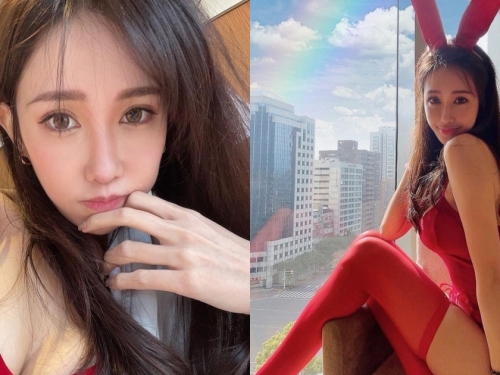 氣質型大美女「Fifi」情人節辣扮兔女郎，超性感「美胸翹臀」粉絲看了想抱緊處理