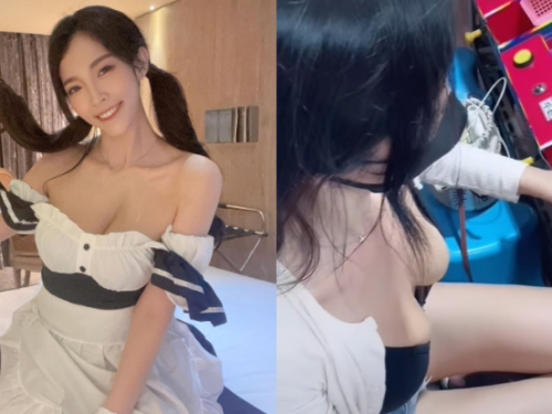 超會跳！寧夏夜市捕獲長腿正妹「羅莉Rolly」，打彈珠曬上帝視角狂顯「驚人Q彈力」！