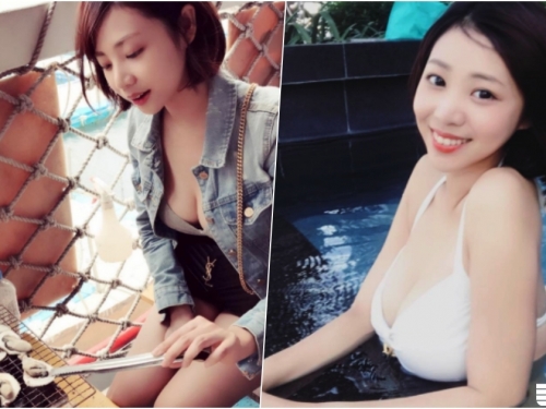 太巨啦！「烤肉大奶妹」坐著就超吸睛！白色大饅頭配新鮮海鮮看起來「好美味」...