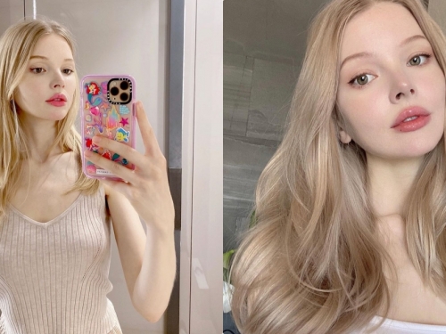 真的是精靈女孩！金髮碧眼的高顏值麻豆，外型高挑、曲線又兇！