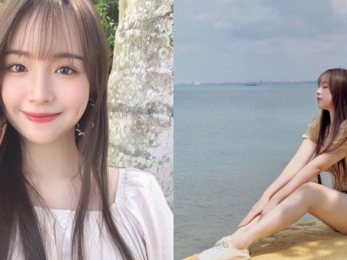甜心正妹「岸邊露出美腿曲線」，「高顏值的臉蛋」越看越愛！