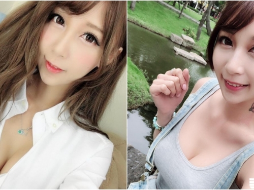 好想當老闆！超甜美「爆乳俏秘書」出沒！白襯衫中「美乳現形」事業線好誘人！