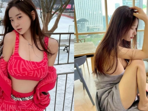 正妹餐桌前「巨乳狂溢」，鮮嫩軟奶讓網友接好接滿
