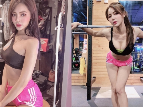 E罩杯正妹「肝連妹」健身姿勢超犯規，彎腰直接露出渾圓美乳！