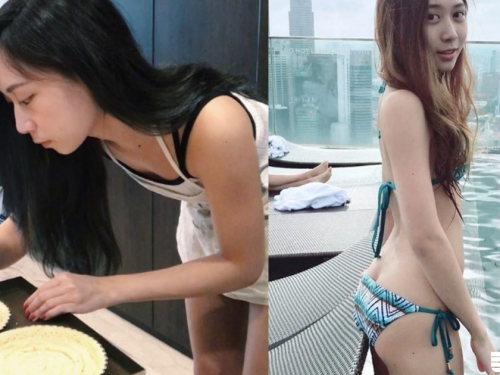 小露臀線！骨感系戶外正妹「Lynn」瘦歸瘦，緊實翹臀超誘人完全可以啊！