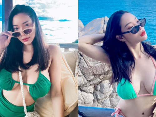 這「泰奶」太大杯！「巨乳網紅」胸前超有份量　一手無法掌握太猖狂