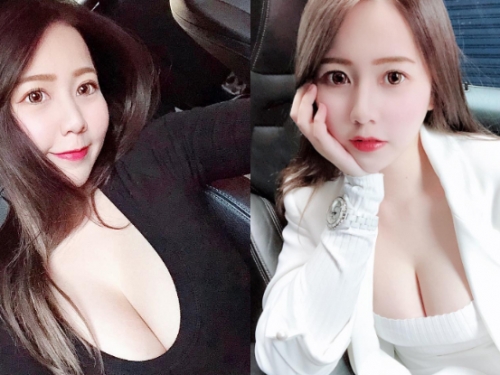 最安全配備！甜美正妹「Bambi 夏筠婷」開車自備兩顆大氣囊　緩衝效果絕佳！