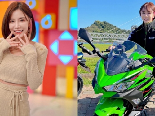 樂天啦啦女神「巫苡萱」也會騎重機！騎乘追焦照曝光　網狂誇：又帥又厲害