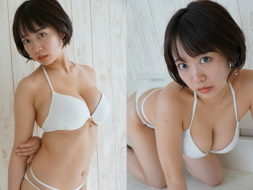 天然乳牛妹「ゆうみ」比基尼解放渾圓雪乳　渾圓飽滿「水滴型乳」隔著螢幕都聞到奶香