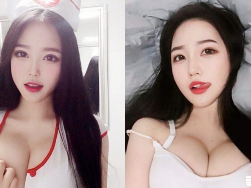 別隨便拉開！「超肉食網紅」手指遮巨乳，帳號滿滿「大尺福利」深夜好夥伴...