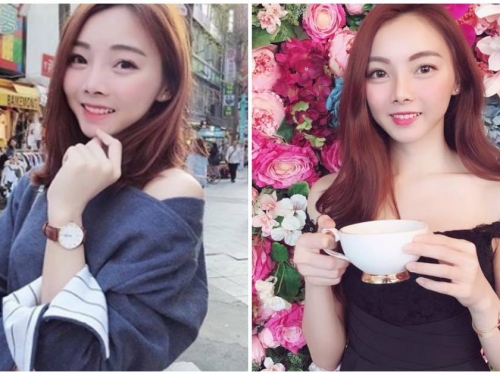 氣質正妹紀慧慧「露香肩喝下午茶」，誘人鎖骨「讓美感加倍」！