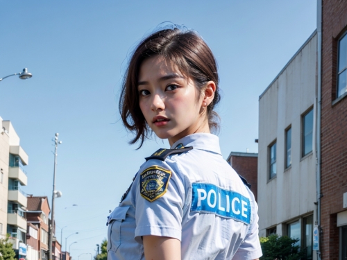 AI生成美女~Police