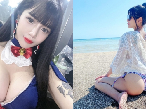 超兇猛正妹Dancer「雙雙」墾丁大秀蜜桃臀！表演服挺「火辣美乳」造型撩人！
