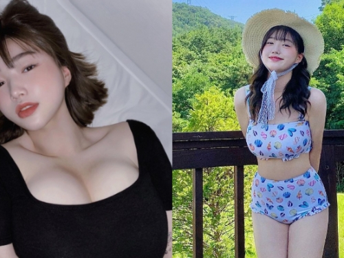 「微肉少女」穿泳裝超有料，肉長對地方　網友讚：「這是有狀聲詞的身材！」