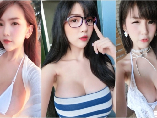 衣服永遠太小件！「白嫩F奶妹」長輩出門大透氣！好想幫她扶一下啊...