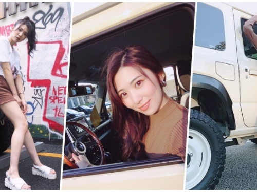 有車就有妹？ Suzuki Jimny 又帥又可愛，但旁邊站了山岸逢花讓人不禁想到戶外使壞......