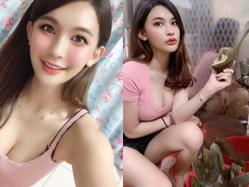 「爆乳正妹」小晰晰熱情包粽！「扎實飽滿」的美味粉絲看了胃口大開！