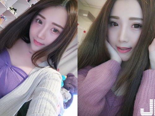 捕獲桃園超正「美睫師」寧寧，超級無辜大眼穿上低胸上衣幫客人服務，真的太享受了...