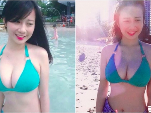 發育太好！輔大「美乳正妹」海邊曬比基尼！「渾圓飽滿」美好畫面太吸睛啦！