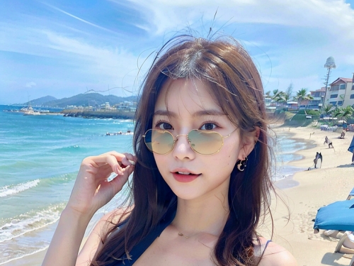 AI生成美女~LUKE LEE-The Girl on the Beach
