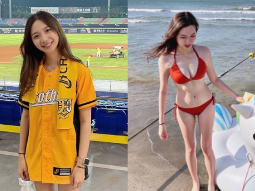 「兇猛爪寶」球場笑露白嫩美腿，海邊又掏「渾圓嫩乳」粉絲驚艷：「藏很大」