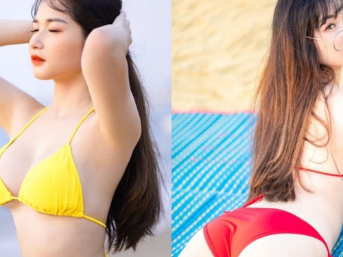 泰國沙灘永遠熱情！「大奶細腰妹」海邊嬉戲魅力四射，「渾圓美尻」不吝嗇～
