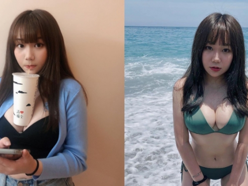 19歲少女「Kelly卡娜莉」發育過剩　猛暴上圍能把飲料夾緊