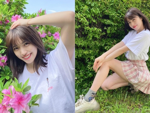 韓系巨乳小隻馬「村島未悠」透視襯衫兩顆白饅頭若隱若現　露齒燦笑更是萌到一個犯規