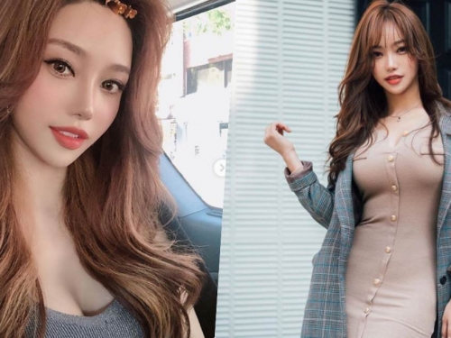 麻豆「쏘블리️️️️」拍照動作超到位，緊身洋裝讓「胸前兩顆好明顯」！