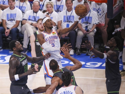 NBA季後賽》SGA下半場復活！雷霆痛宰灰狼 西決G1開紅盤