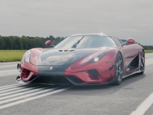 [影]刷一波煞停紀錄！「瑞典神獸」Koenigsegg Regera 飆到400km/h，僅用8秒多就煞到靜止