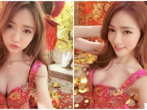 可愛正妹用「爆乳衣」拜年！酥胸一露就辣到噴血！