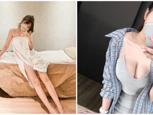 「巨乳正妹」事業線跟電眼一樣深遂！最狂野惹火身材，電得你不要不要！