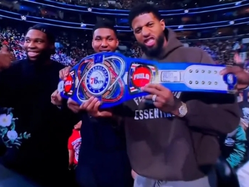 NBA》尷尬！喬治主場觀看WWE賽事 慘遭球迷噓聲伺候