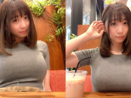 最清純Coser伊織もえ示範最近很紅的「峰不露」　明明包緊緊卻很色！