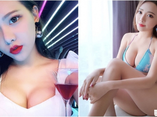 最強比基尼body！正妹霍萱「深V挺美乳」來一杯！是什麼讓人醉醉的！