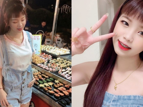 東港夜市壽司妹「彤仔」暗藏好身材，甜美可愛讓人想包下軍艦啦！