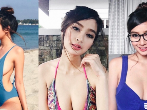 太美了～世界認證「絕美臉蛋」實況主！搭載「超大車頭燈」身材也好到逆天～
