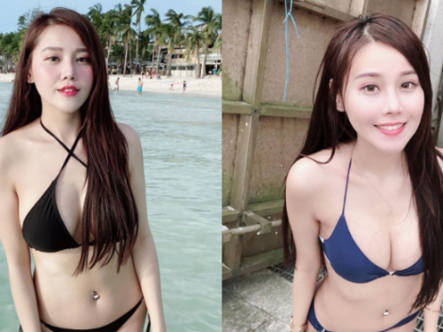 肩帶都快撐不住！清秀直播主「Abby」低胸大露白皙美乳，姣好身材又讓人失控了！