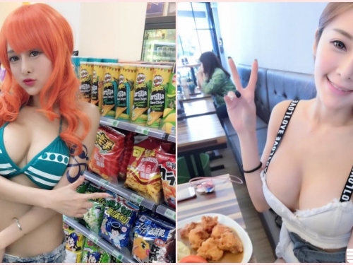 便利商店驚見「超兇娜美」乳量有夠狂！超火辣「爆乳身材」引瘋傳…