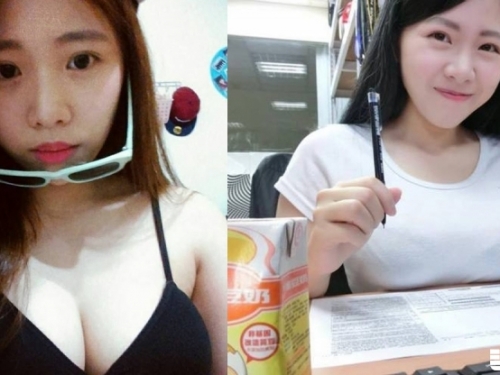 下輩子jo要當書桌！巨乳妹「奶放桌上」超淡定　衣服撐破只是日常嘛～