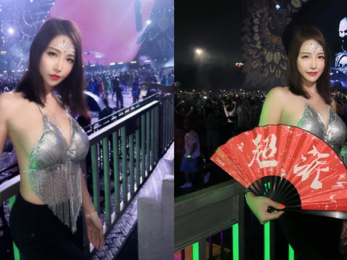 超派！長腿原民混血女神《金娜娜》爆乳看演唱會　現場氣氛更升溫