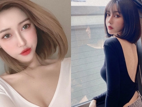 神仙身材！美艷正妹「大露光滑美背」，前面還有「凸出的胸型」！