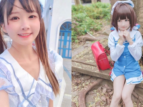 人氣小蘿莉Aliga「臉蛋超萌感」，可愛制服造型讓網友激推！