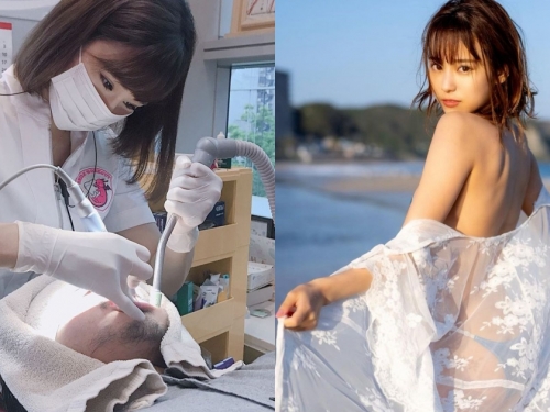真的是牙醫！神正「甜美女牙醫」笑容逼人蛀牙，醫師袍下偷藏「F奶」有夠誇張！
