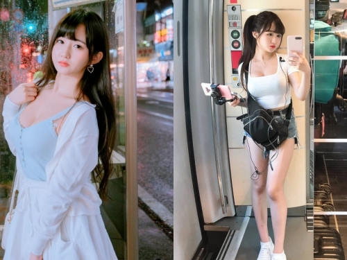 火車遇「超甜美辣妹」飽滿視角真迷人！極品顏值氣質滿分
